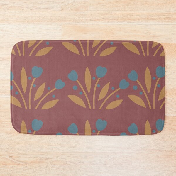 Item preview, Blue tulips brown background designed and sold by Mini-Anni.