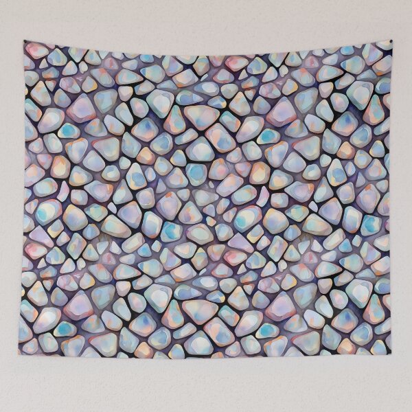 Item preview, Pattern of beautiful colorful opals designed and sold by CreativeSparkzz.