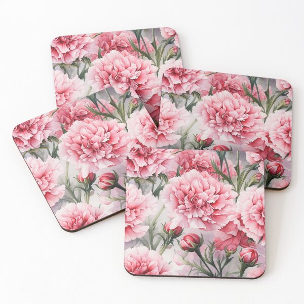 Item preview, Carnation Tile 008 - Ruffled Rainbows in Floral Clusters designed and sold by TheBrainArt.