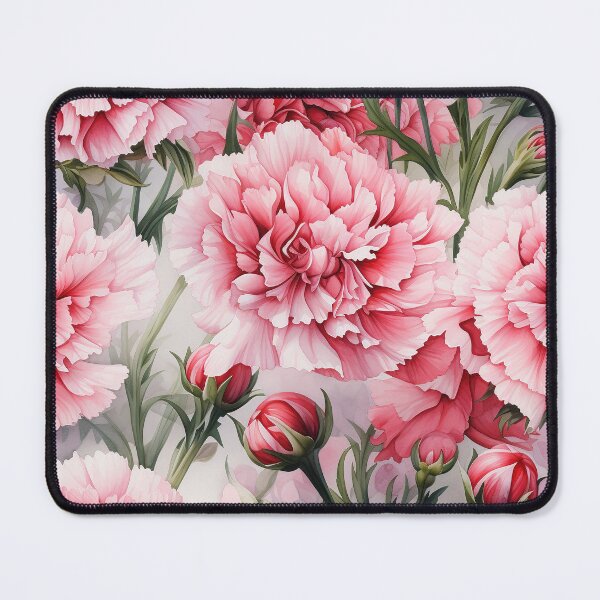 Item preview, Carnation Tile 008 - Ruffled Rainbows in Floral Clusters designed and sold by TheBrainArt.