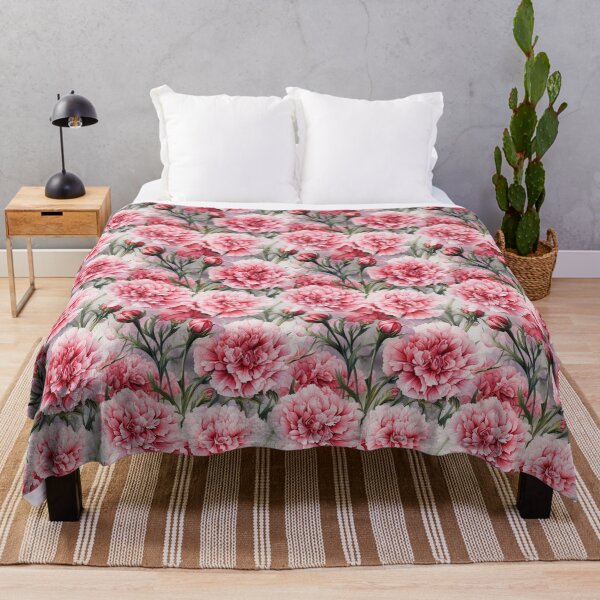 Item preview, Carnation Tile 008 - Ruffled Rainbows in Floral Clusters designed and sold by TheBrainArt.