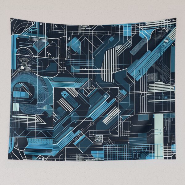 Item preview, Quantum Complexity - Geometric Monochrome Caterpillar Edition designed and sold by kaliguy17.