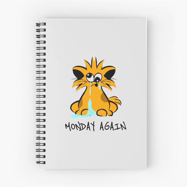 Item preview, Blue monday - Almost monday - Monday again - cat humor designed and sold by stayartsy07.
