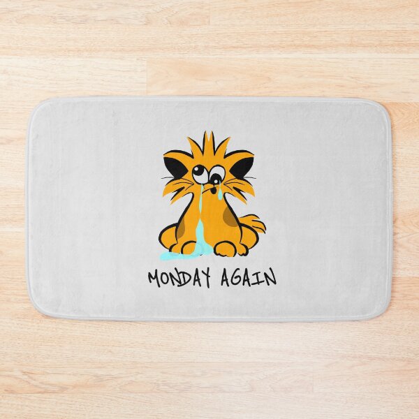 Item preview, Blue monday - Almost monday - Monday again - cat humor designed and sold by stayartsy07.