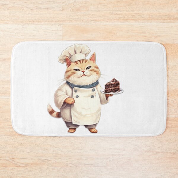 Item preview, Whiskered Confectioner: Chef Cat with Cake designed and sold by GAGO5.