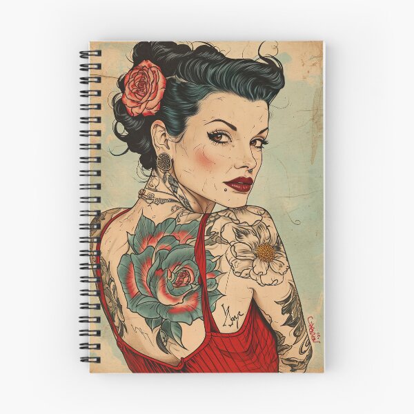 Item preview, Neo-traditional Tough Girl designed and sold by Retro Type.