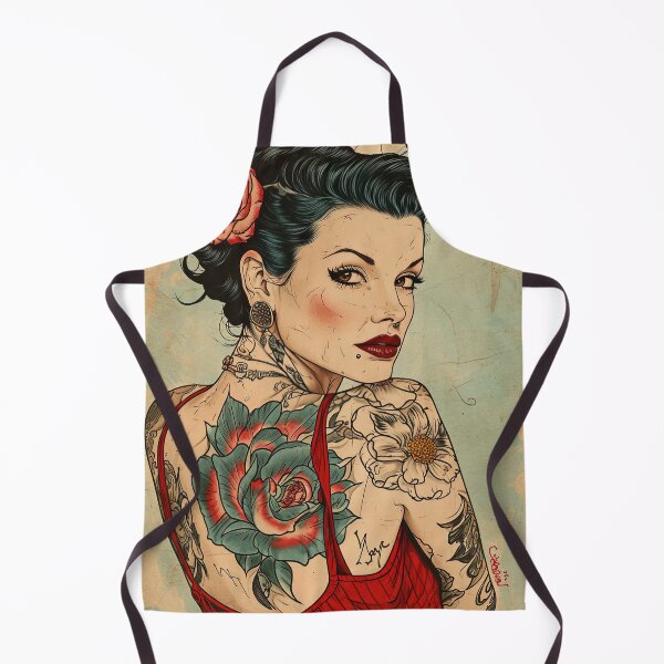 Item preview, Neo-traditional Tough Girl designed and sold by Retro Type.