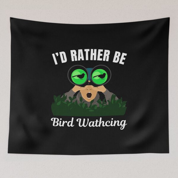 Item preview, I'd rather be bird watching, funny bird watcher saying designed and sold by NBSStore.