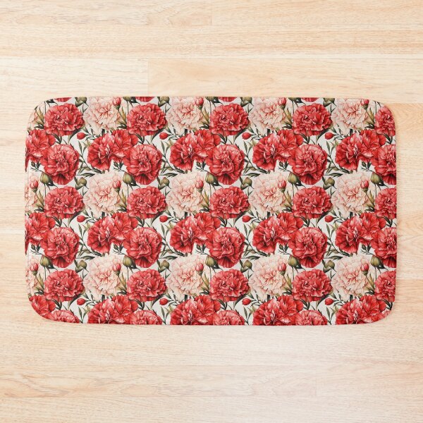 Item preview, Carnation Tile 009 - Ruffled Rainbows in Floral Clusters designed and sold by TheBrainArt.