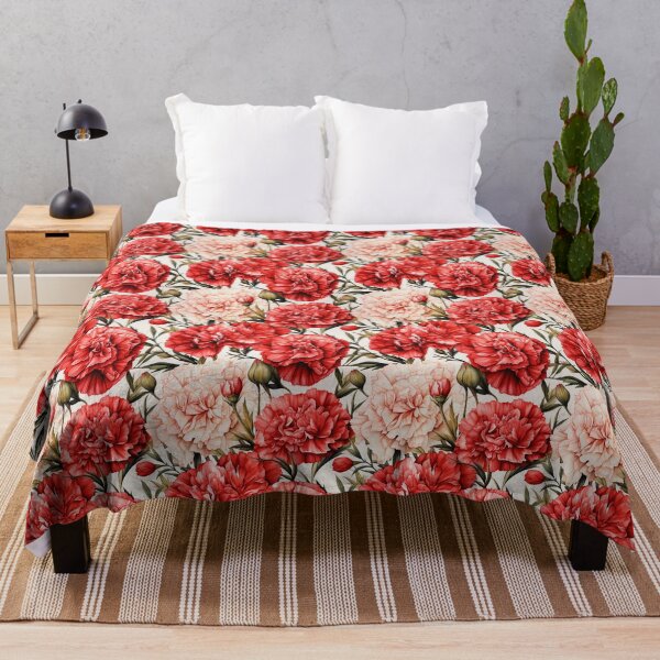 Item preview, Carnation Tile 009 - Ruffled Rainbows in Floral Clusters designed and sold by TheBrainArt.