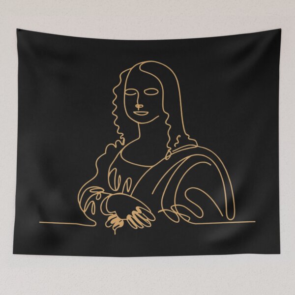Item preview, Mona Lisa One Line Art designed and sold by Anniko Art Studio.