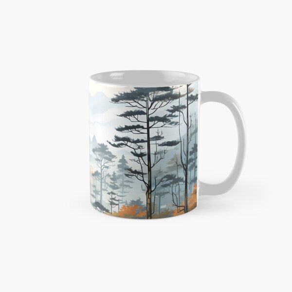 Item preview, Tranquil Autumn Hike Through the Misty Forest designed and sold by Shirtastically.