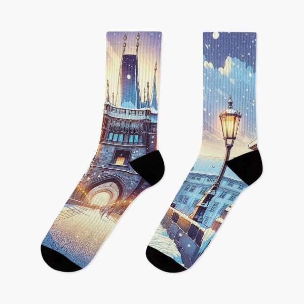 Item preview, Prague's Snowy Arch designed and sold by Era-of-Traveler.