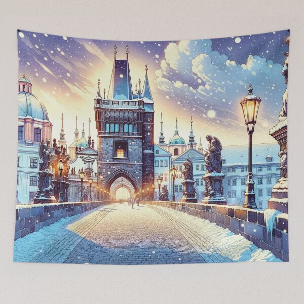 Item preview, Prague's Snowy Arch designed and sold by Era-of-Traveler.