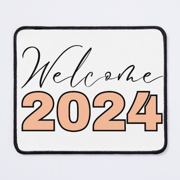 Item preview, Welcome 2024 Text Design Peach Fuzz Color designed and sold by Trisha Banlasan.