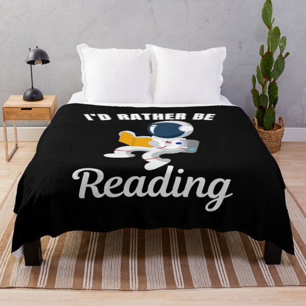 Item preview, I'd rather be reading, book reading fan saying designed and sold by NBSStore.