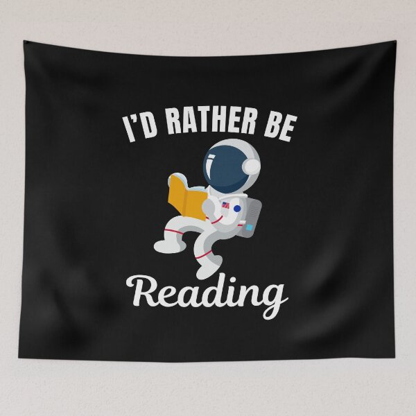 Item preview, I'd rather be reading, book reading fan saying designed and sold by NBSStore.
