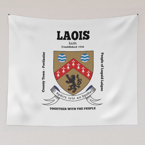 Item preview, Irish County Laois Ireland Crest, Translation & More designed and sold by REAL IRISH GIFTS.