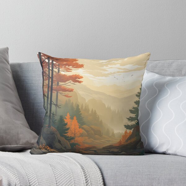 Item preview, Tranquil Autumn Hike Through the Misty Forest designed and sold by Shirtastically.
