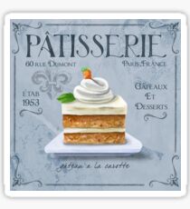 French Patisserie Art, Carrot Cake Sticker