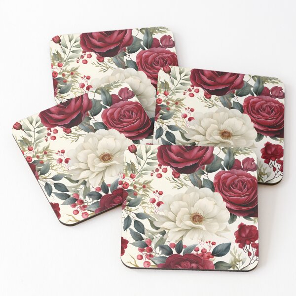 Item preview, A modern and minimalist floral pattern bold black and white blooms. designed and sold by cozycrafts3.