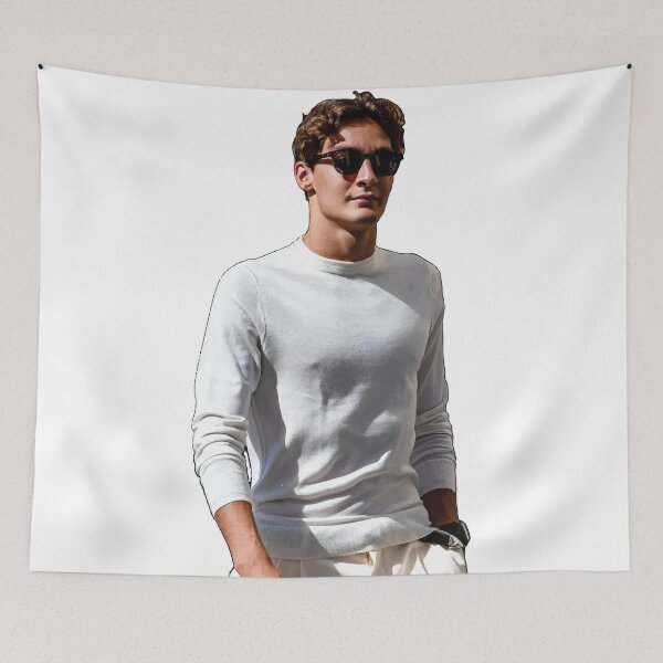 Item preview, George F1 Driver in White Tee designed and sold by FormulaGTee1.