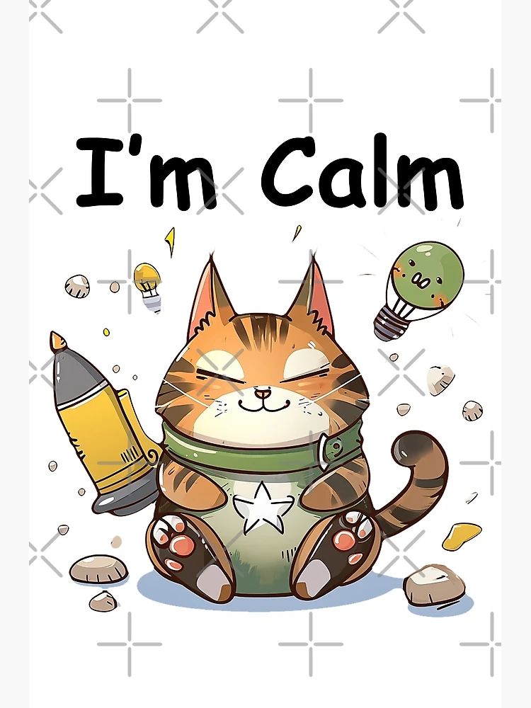 Thumbnail 3 of 3, Poster, Cat Calm designed and sold by Ryslissa.