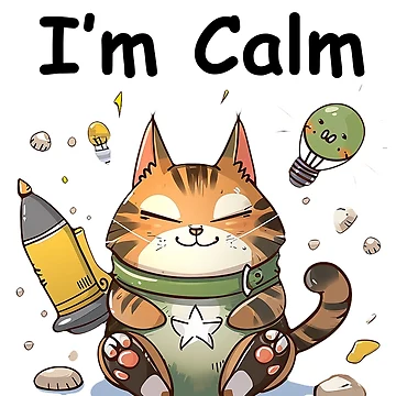 Artwork thumbnail, Cat Calm by Ryslissa