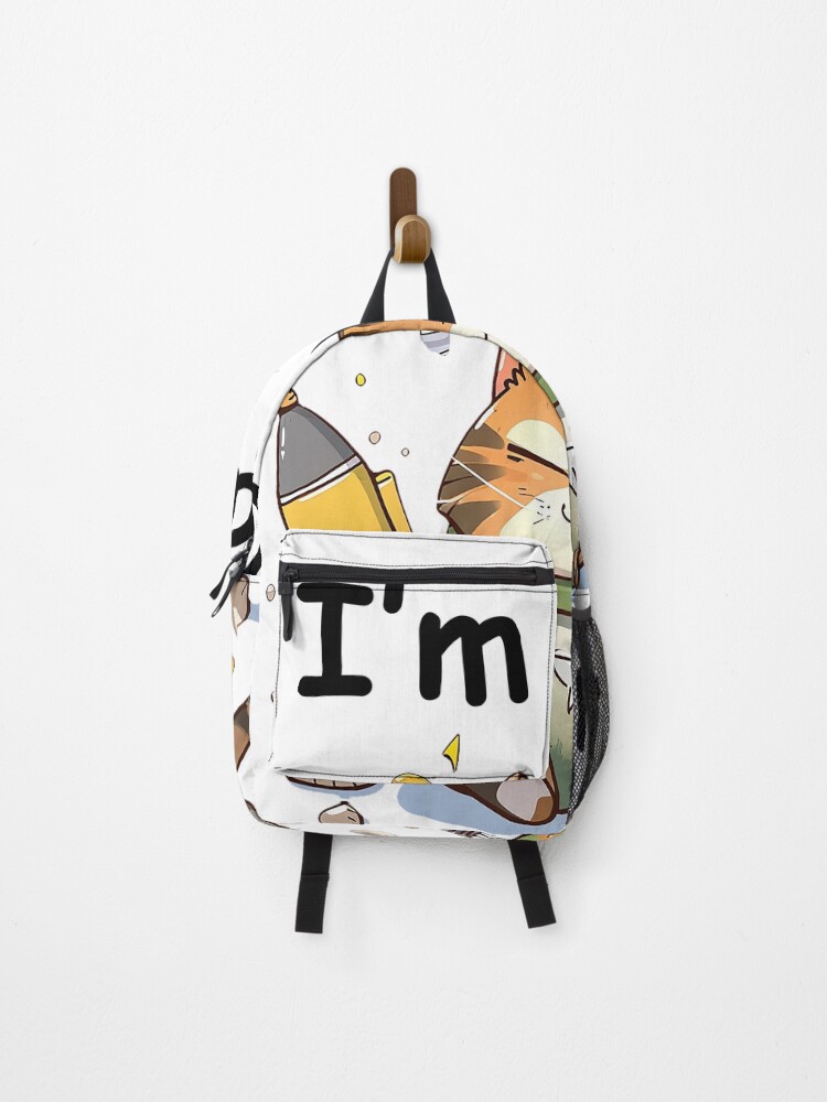 Thumbnail 1 of 3, Backpack, Cat Calm designed and sold by Ryslissa.