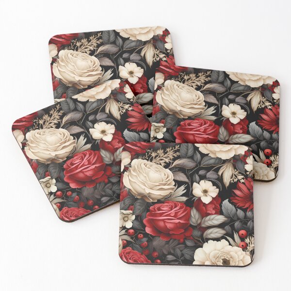 Item preview, A modern and minimalist floral pattern bold black and white blooms. designed and sold by cozycrafts3.