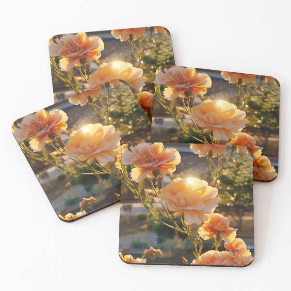 Item preview, Carnation Tile 011 - Ruffled Rainbows in Floral Clusters designed and sold by TheBrainArt.
