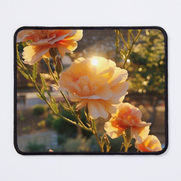 Item preview, Carnation Tile 011 - Ruffled Rainbows in Floral Clusters designed and sold by TheBrainArt.