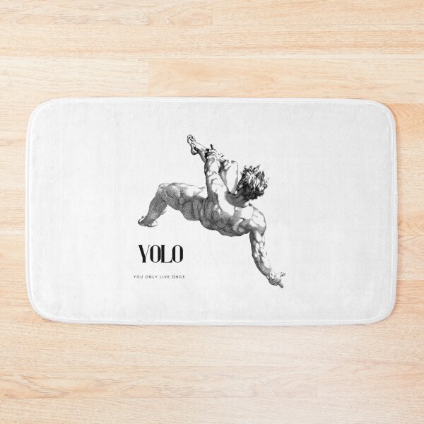 Item preview, YOLO and Greek God Falling You Only Live Once  designed and sold by kylmllr101684.