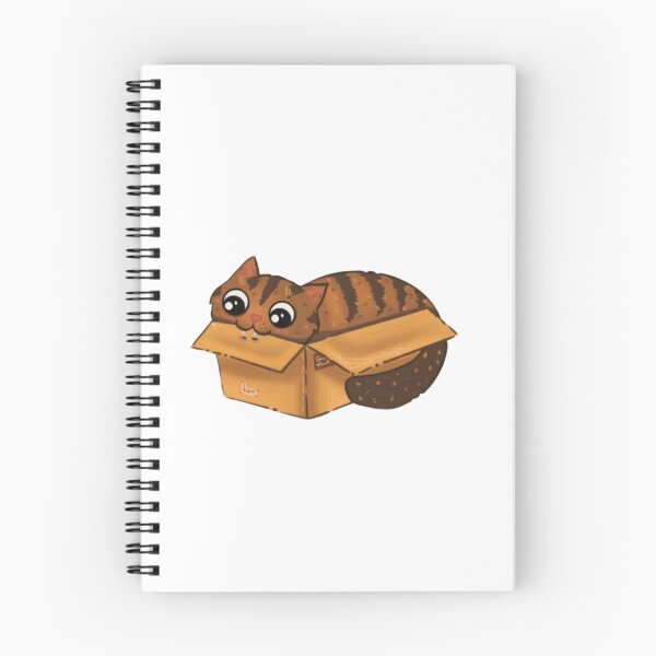 Item preview, Brown Cat In Box | Sticker, Mug designed and sold by NicolasGlowArt.