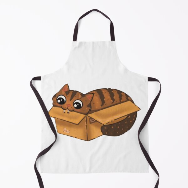 Item preview, Brown Cat In Box | Sticker, Mug designed and sold by NicolasGlowArt.
