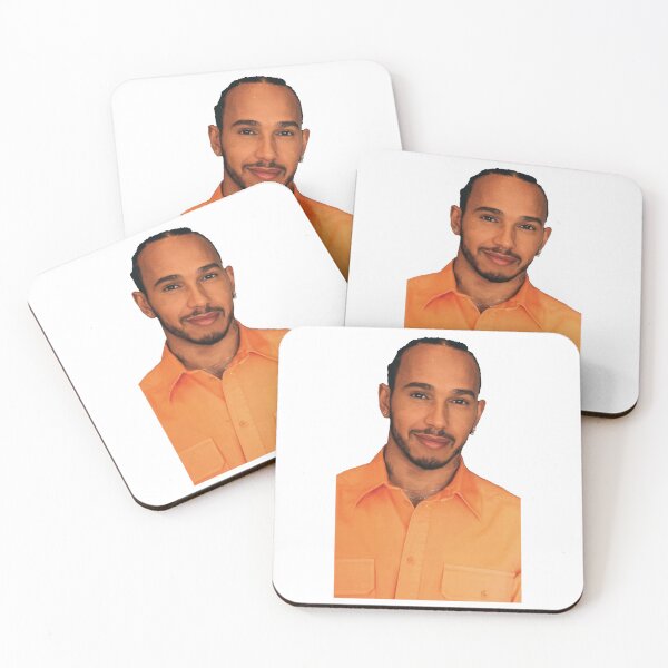 Item preview, Lewis Hamilton F1 Driver in fancy Orange clothes George F1 designed and sold by FormulaGTee1.