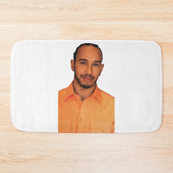 Item preview, Lewis Hamilton F1 Driver in fancy Orange clothes George F1 designed and sold by FormulaGTee1.
