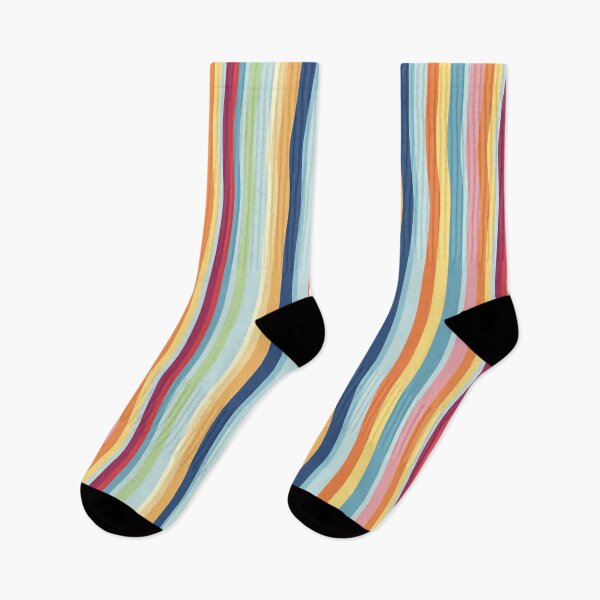 Item preview, Colourful Striped Socks designed and sold by ukufiti.