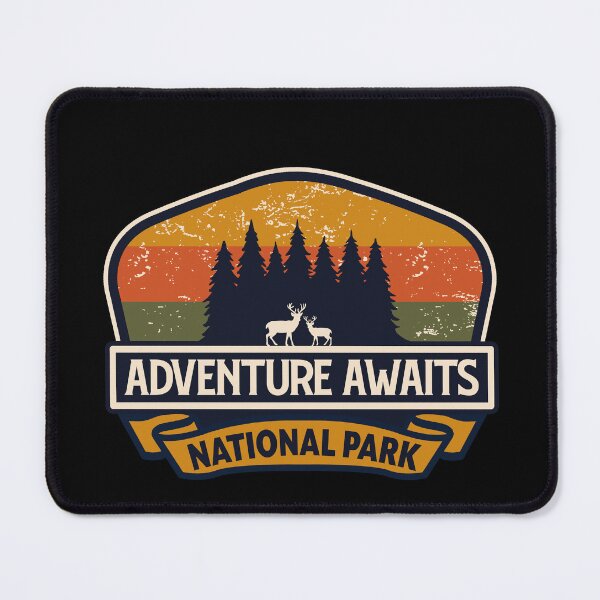 Item preview, Adventure Awaits National Park-Vintage designed and sold by Nature-spirit.