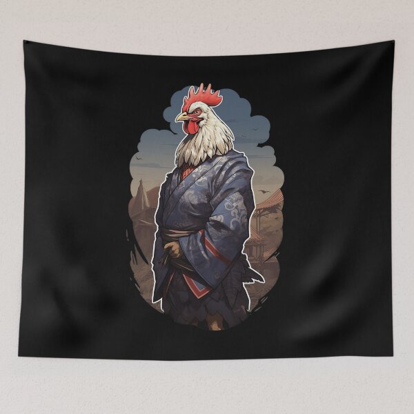 Item preview, Samurai Rooster's Vigil designed and sold by MiduImages.