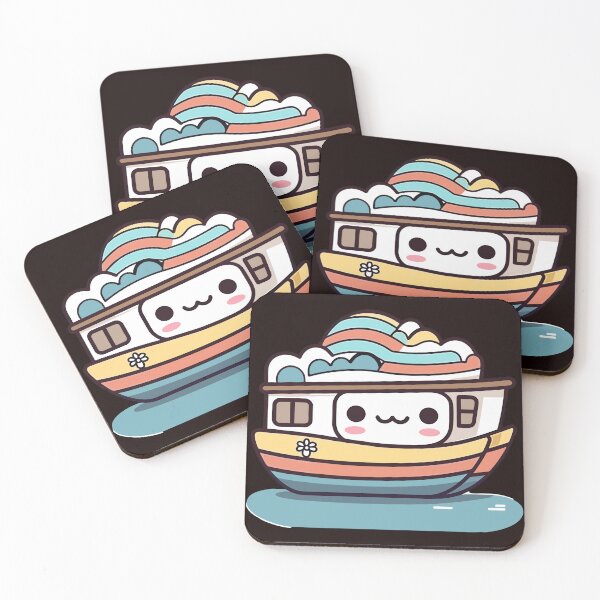 Item preview, Boat Dreams Colorful Kawaii Nautical Adventure designed and sold by DigitalGraphic1.
