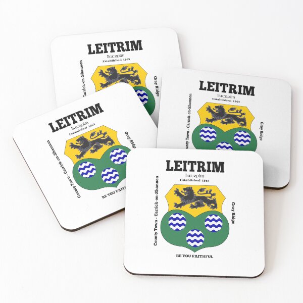 Item preview, Irish County Leitrim Ireland Crest, Translation & More designed and sold by REAL IRISH GIFTS.