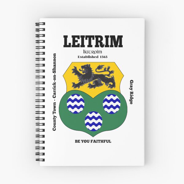 Item preview, Irish County Leitrim Ireland Crest, Translation & More designed and sold by REAL IRISH GIFTS.