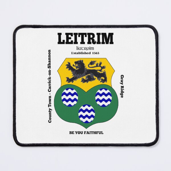 Item preview, Irish County Leitrim Ireland Crest, Translation & More designed and sold by REAL IRISH GIFTS.