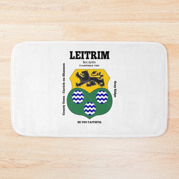 Item preview, Irish County Leitrim Ireland Crest, Translation & More designed and sold by REAL IRISH GIFTS.