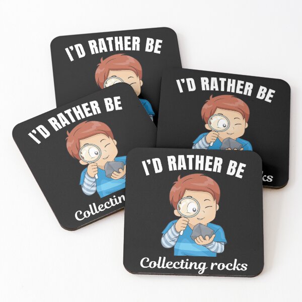 Item preview, I'd rather be collecting rocks, funny mineral collector saying designed and sold by NBSStore.
