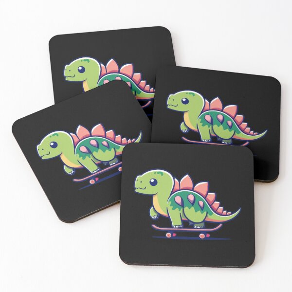 Item preview, Little Stegosaurus on a Skateboard designed and sold by V-Tee.