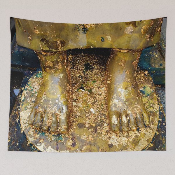 Item preview, Gold Leaf Feet at the Phra Pathom Chedi, Thailand designed and sold by JonDelorme.