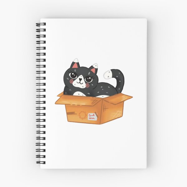 Item preview, Adorable Black Cat In Box | Sticker, Mug designed and sold by NicolasGlowArt.