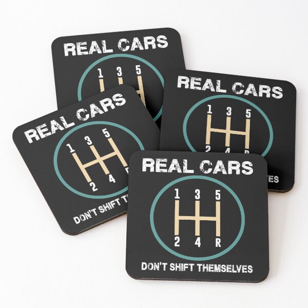 Item preview, Real Cars Don't Shift Themselves Funny Cars Quotes designed and sold by ArabCorner.